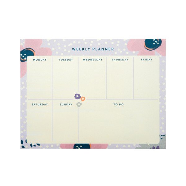Planer tygodniowy Busy B Planner Pretty/Floral, 60 kart