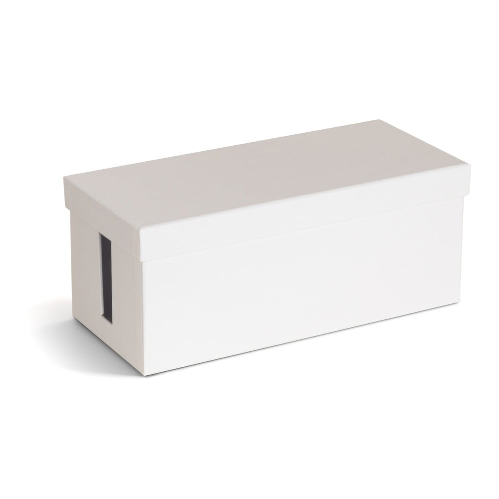 Biały kartonowy organizer na kable Cordy Paper Laminate – Bigso (zdjęcie 3)