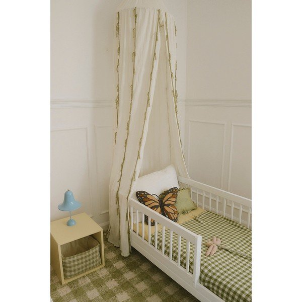 Zielony bawełniany dywan dziecięcy tkany ręcznie odpowiedni do prania 90x120 cm Vichy – Lorena Canals-image-3