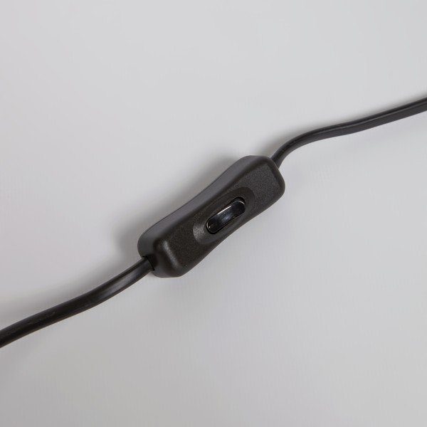 Biało-czarna lampa stołowa ze szklanym kloszem (wys. 22 cm) Seina – Kave Home-image-4