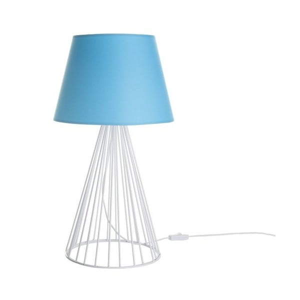 Lampa stołowa Wiry Blue/White