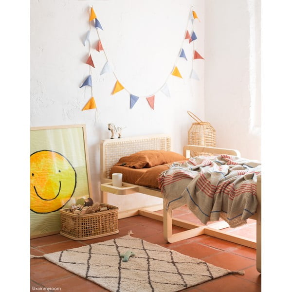 Kremowy bawełniany dywan tkany ręcznie odpowiedni do prania 70x100 cm Mini Bereber – Lorena Canals-image-1