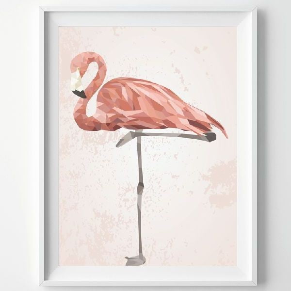 Plakat Pink Flamingo, A3