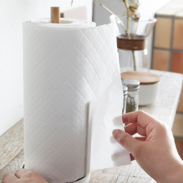 Biały stojak na ręczniki papierowe YAMAZAKI Tosca-image-1