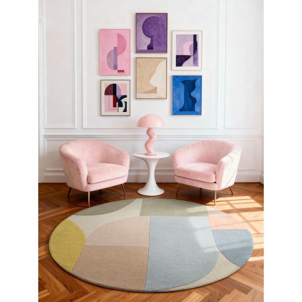 Wełniany okrągły dywan tkany ręcznie ø 160 cm Westminster Piccadilly – Ted Baker-image-1