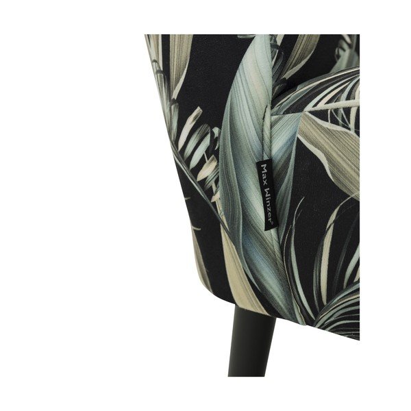 Czarno-zielony fotel Max Winzer Fiona Carribean-image-4