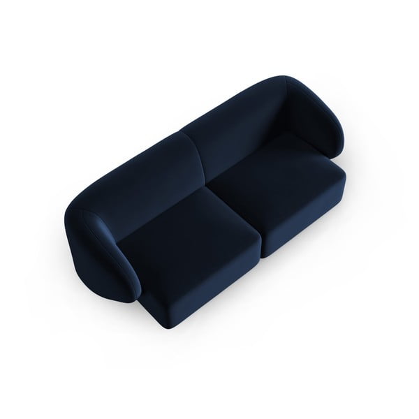 Niebieska aksamitna sofa 188 cm Paolo – Milo Casa-image-1