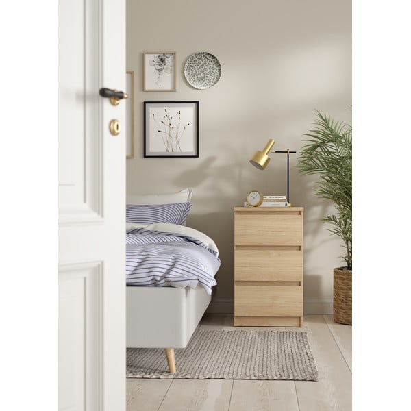 Komoda w dekorze dębu w naturalnym kolorze 40x70x50 cm Naia – Tvilum-image-1