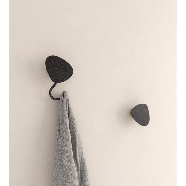 Czarny ścienny stalowy haczyk Dot S Bull – LIND DNA-image-2