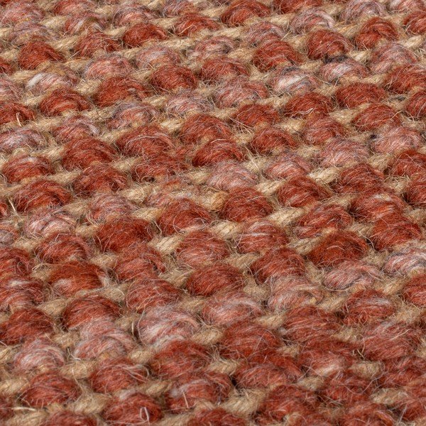 Czerwony dwustronny dywan z mieszanki juty tkany ręcznie 200x290 cm Jute Ombre Red – Flair Rugs-image-3