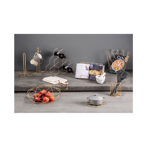 Metalowy stojak na ręczniki kuchenne w kolorze złota ø 15 cm Vertex – Premier Housewares-image-2