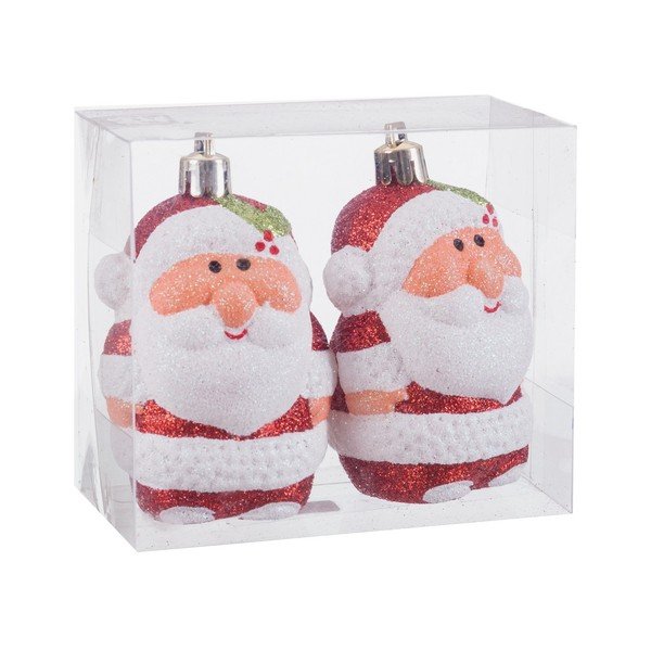 Bombki zestaw 2 szt. ø 5 cm Santa Claus – Casa Selección