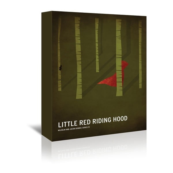 Obraz na płótnie Red Riding Hood With Text