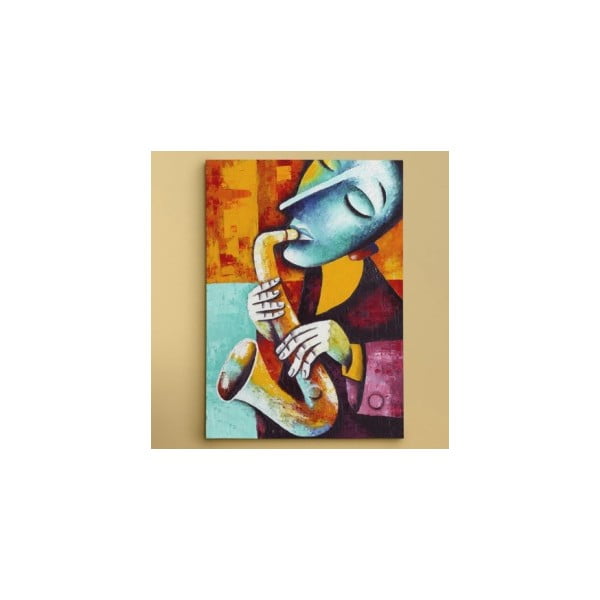 Obraz na płótnie "Saksofonista", 50x70 cm