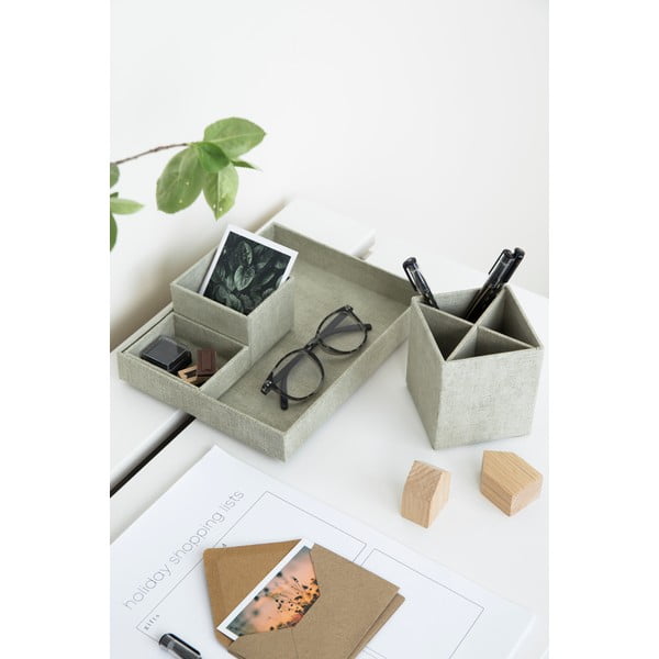 Beżowy 4-częściowy przybornik Bigso Box of Sweden Lena-image-3