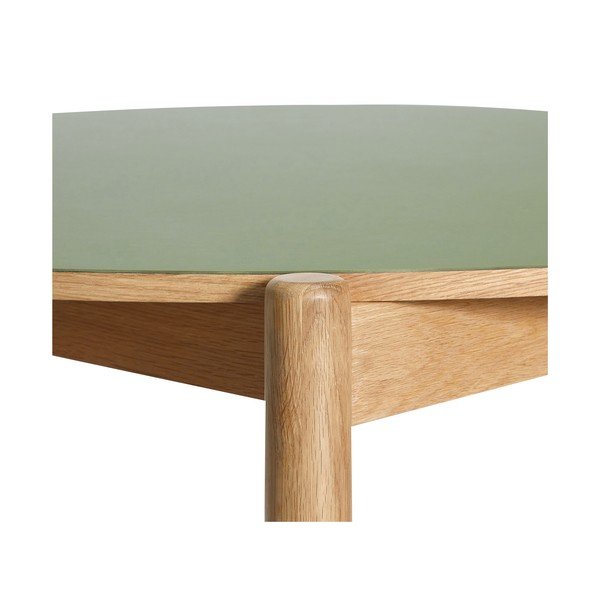 Okrągły stół z litego drewna dębowego ø 115 cm Oblique – Hübsch-image-3