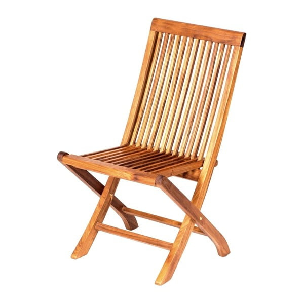 Składane krzesło ogrodowe z drewna tekowego Massive Home Naomi Derinne