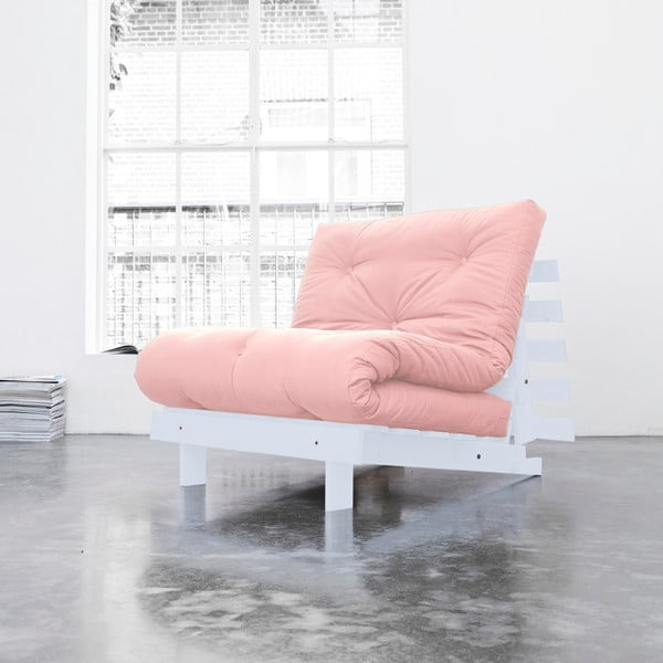 Fotel wielofunkcyjny Karup Roots White/Pink Peonie