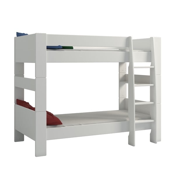 Białe piętrowe łóżko dziecięce 90x200 cm Steens for Kids – Tvilum