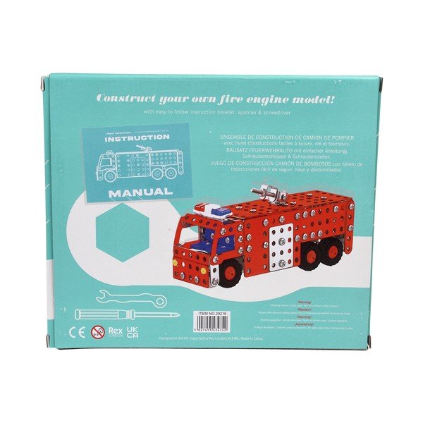 Dziecięcy zestaw do budowy wozu strażackiego Rex London Fire Engine-image-3