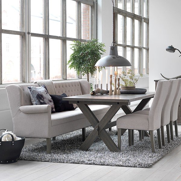 Beżowa sofa z ciemnymi nogami Canett Kingston-image-1