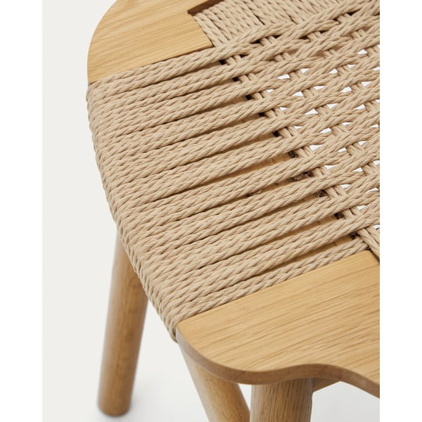 Stołek w naturalnym kolorze Enit – Kave Home-image-3