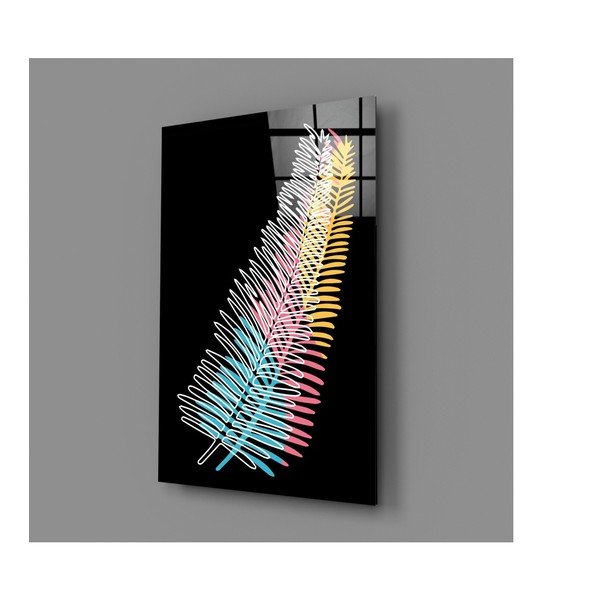 Szklany obraz Insigne Colored Fern, 46x72 cm-image-2
