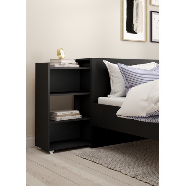 Czarny zagłówek 145x80 cm Naia – Tvilum-image-1