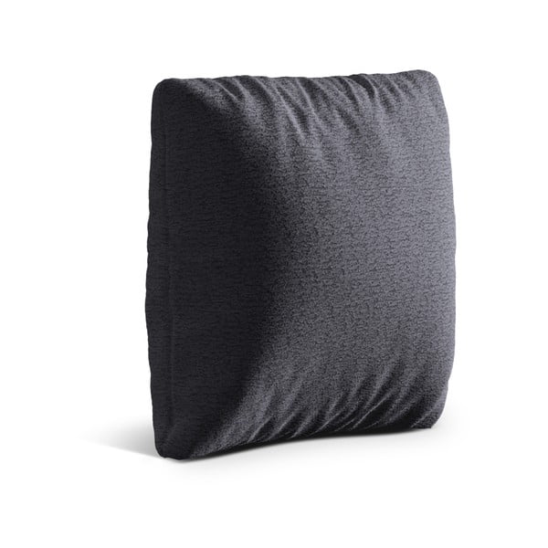 Ciemnoszara poduszka na sofę z materiału bouclé Kemi – Cosmopolitan Design-image-1