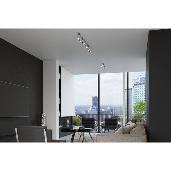 Metalowa lampa punktowa w kolorze srebra 6x30 cm Etna – Sollux-image-3