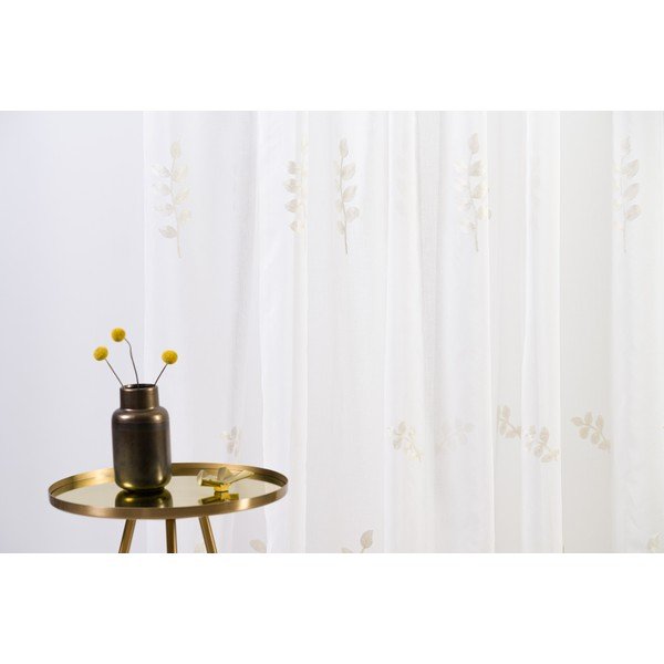 Kremowa firanka 140x245 cm Melissa – Mendola Fabrics-image-1