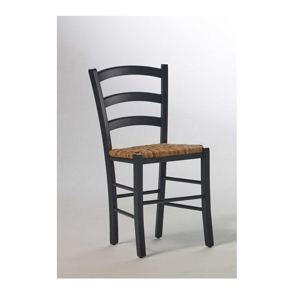 Czarne krzesło z drewna sosnowego SOB Palerma