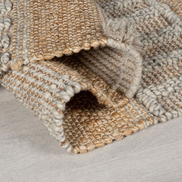 Jasnoszaro-naturalny chodnik 60x230 cm Medina – Flair Rugs-image-3