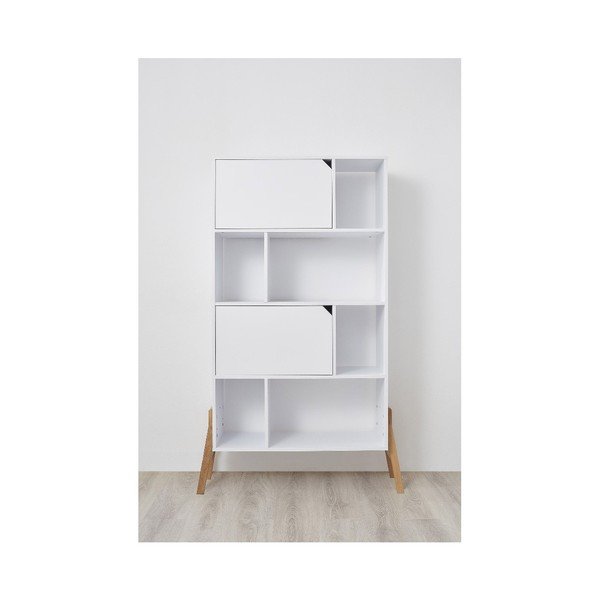 Biały regał z drewna dębowego BELLAMY Lotta-image-4