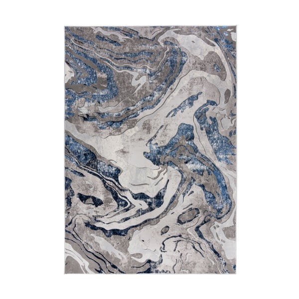 Niebiesko-szary dywan Flair Rugs Marbled, 80x150 cm