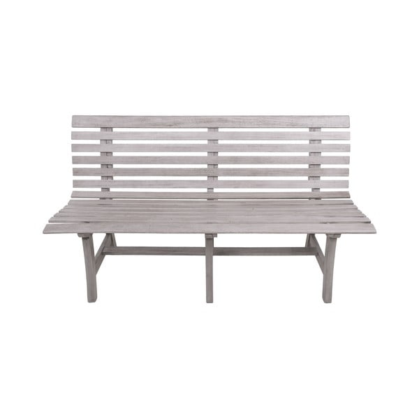 Szara drewniana ławka ogrodowa Mandalay – Garden Pleasure-image-2