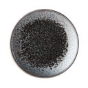 Czarno-szary talerz ceramiczny MIJ Pearl, ø 25 cm