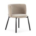 Beżowe tapicerowane fotele jadalniane zestaw 2 szt. Ginny – MOME