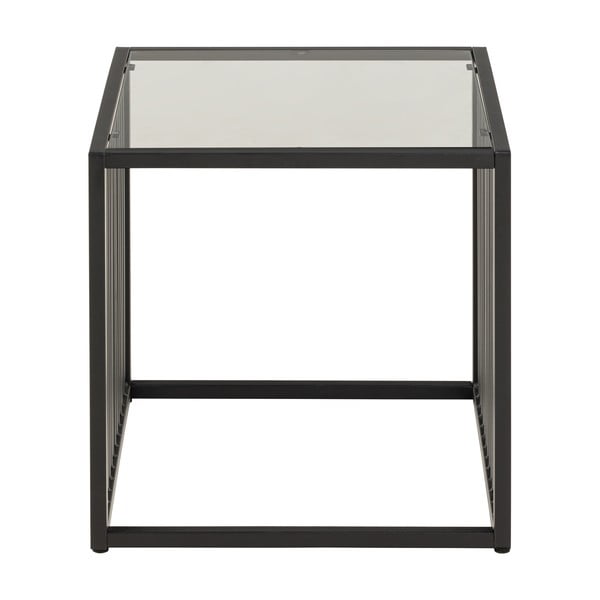 Stolik ze szklanym blatem 40x40 cm Strington – Actona-image-3
