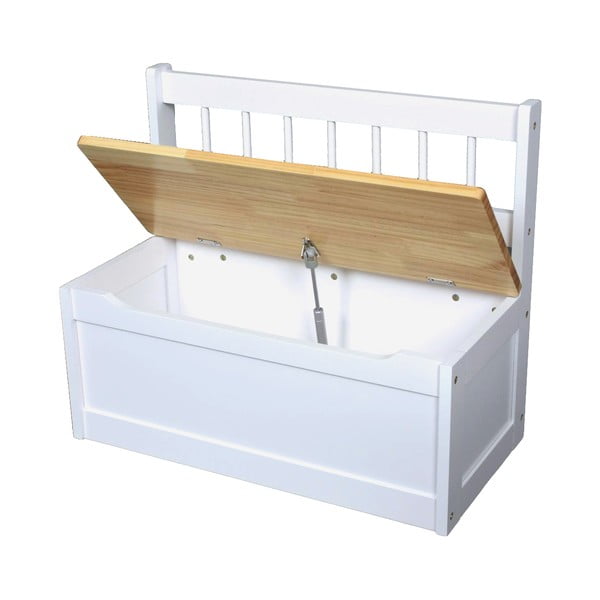 Biała ławka dziecięca – Deco Pleasure-image-1