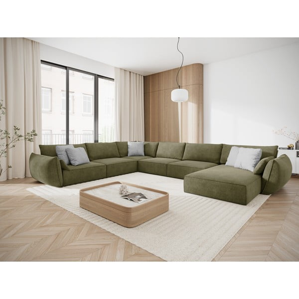 Zielony narożnik (lewostronny) Vanda – Mazzini Sofas-image-1