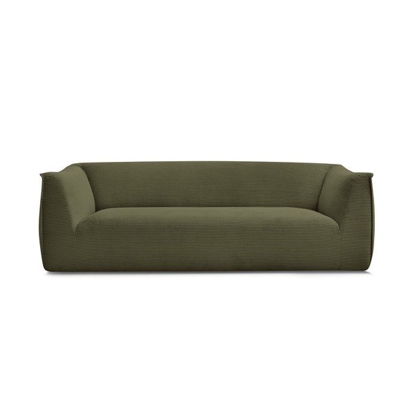 Zielona sztruksowa sofa 242 cm Giorgia – Bobochic Paris