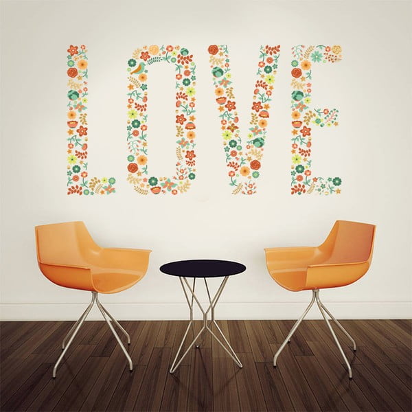 Naklejka na ścianę Love, 60x90 cm