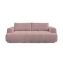 Różowa rozkładana/ze schowkiem sofa 251 cm Fuji – Bobochic Paris