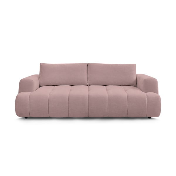 Różowa rozkładana/ze schowkiem sofa 251 cm Fuji – Bobochic Paris