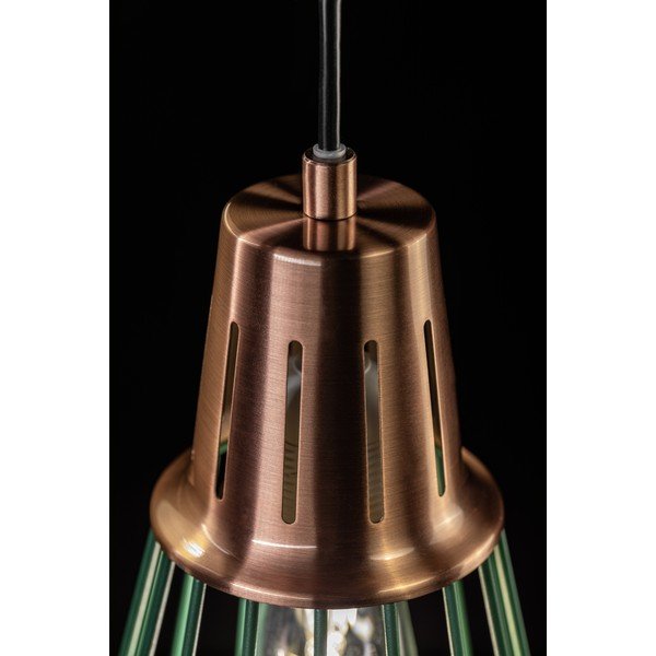 Zielona lampa wisząca z metalowym kloszem ø 18 cm Kaliope – GTV-image-2
