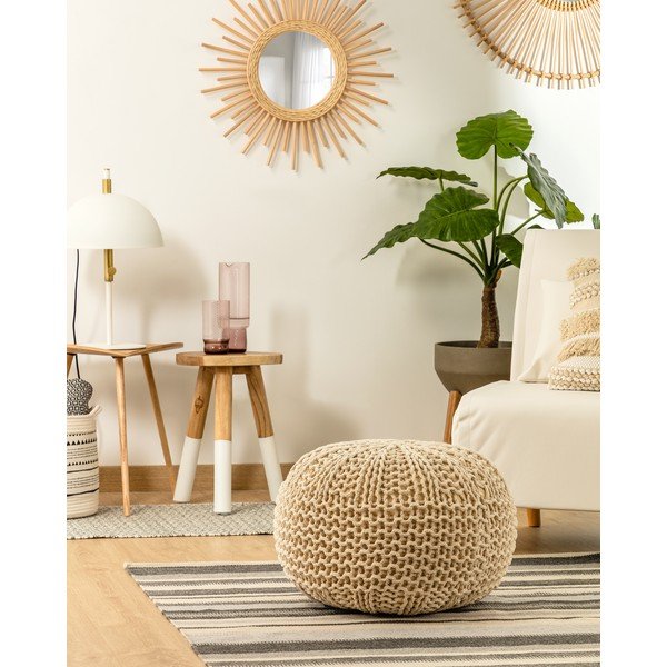 Jasnoszary puf Kave Home Shore-image-3