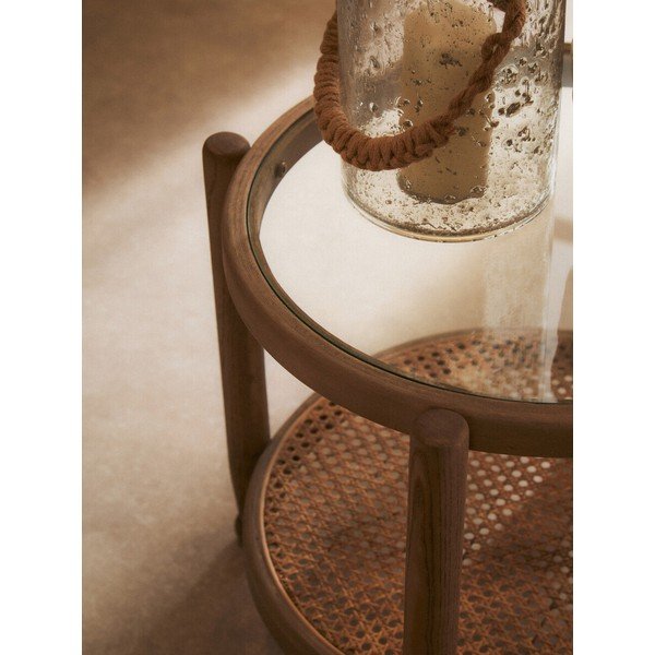 Okrągły stolik ze szklanym blatem ø 57 cm Cebu – Premier Housewares-image-2