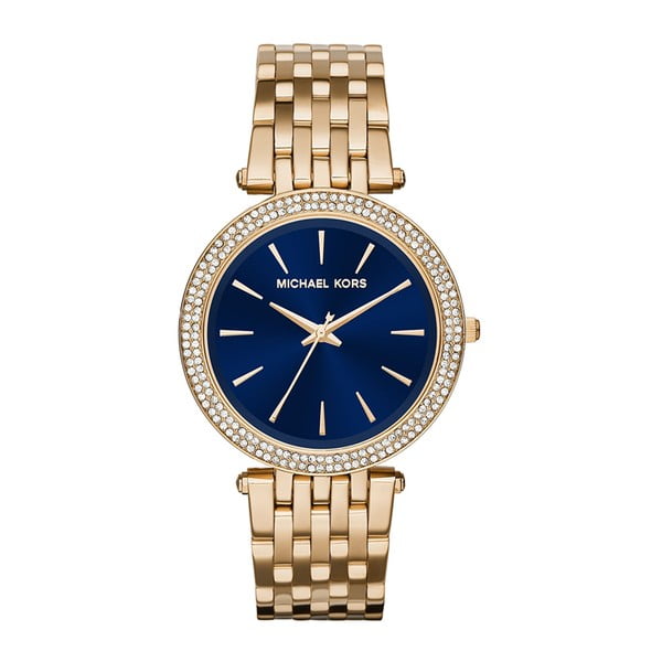 Zegarek damski w kolorze złota z niebieskim cyferblatem Michael Kors Darci