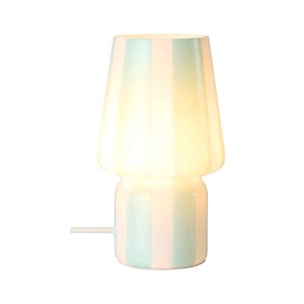 Biała/niebieska szklana lampa stołowa (wysokość 21,5 cm) Carlo – Ellos Home-image-3